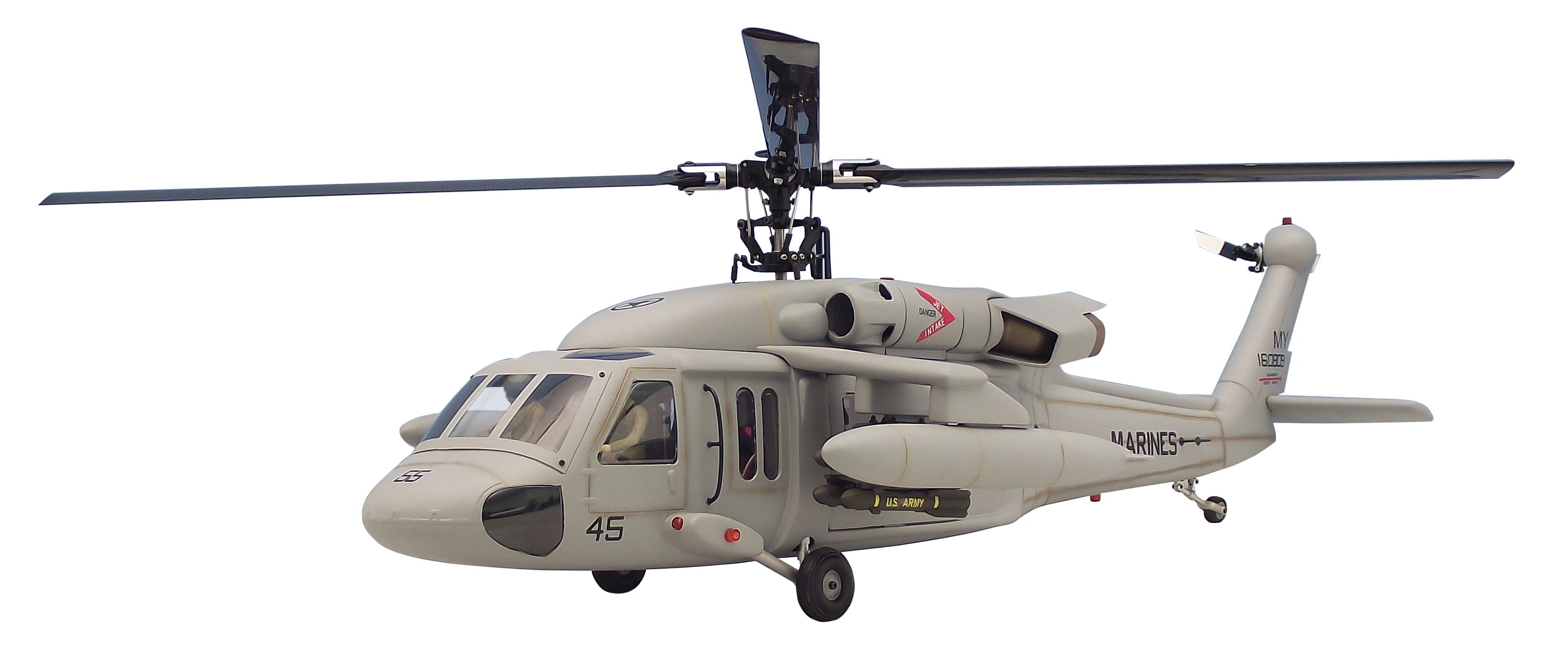 600 Size Fiberglass Fuselage For UH60 / UH-60 Sea Hawk / JAYHAWK Black Hawk Helicopter With Metal Gear