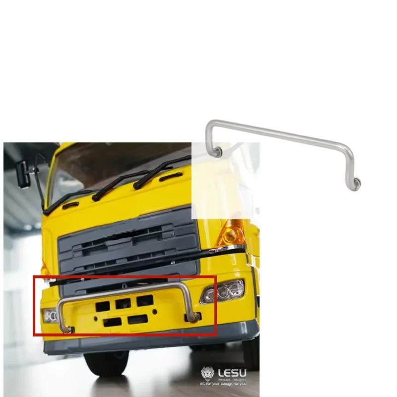 

1/14 Truck Front Bumper G-6166 700 Cabin Bumper Crash Bar For Tamiya Tractor Model LESU