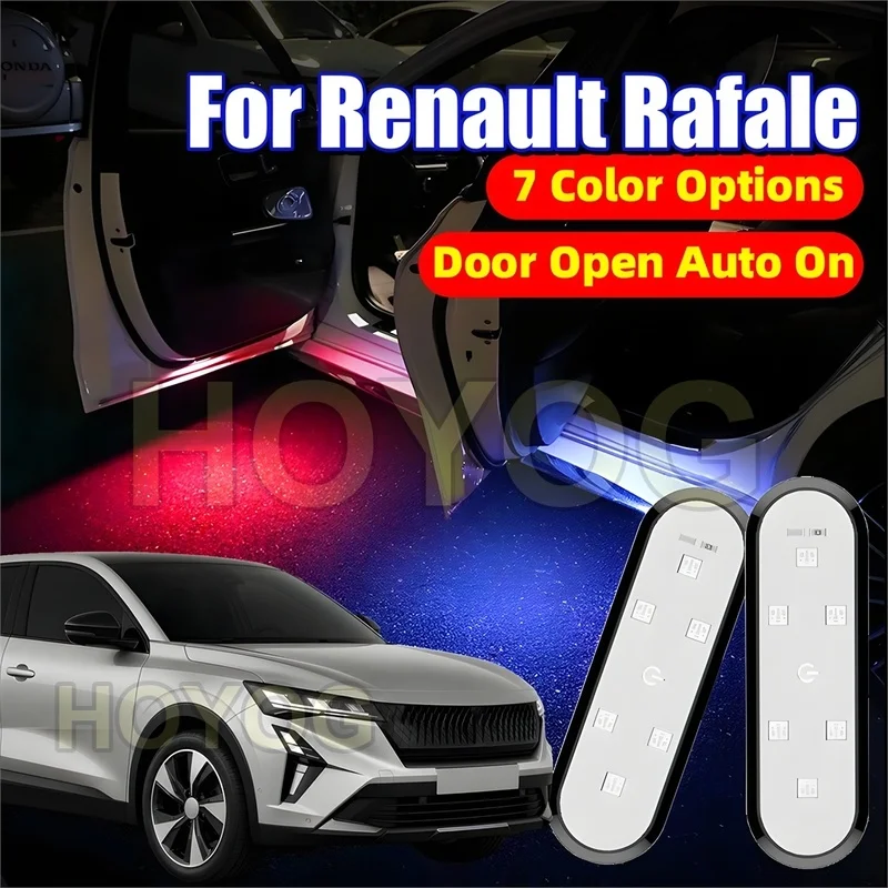 Fit for Renault Rafale 2023-2026 LED Car Door Courtesy Light with an Infrared Sensor and Easy Stick-On Installation