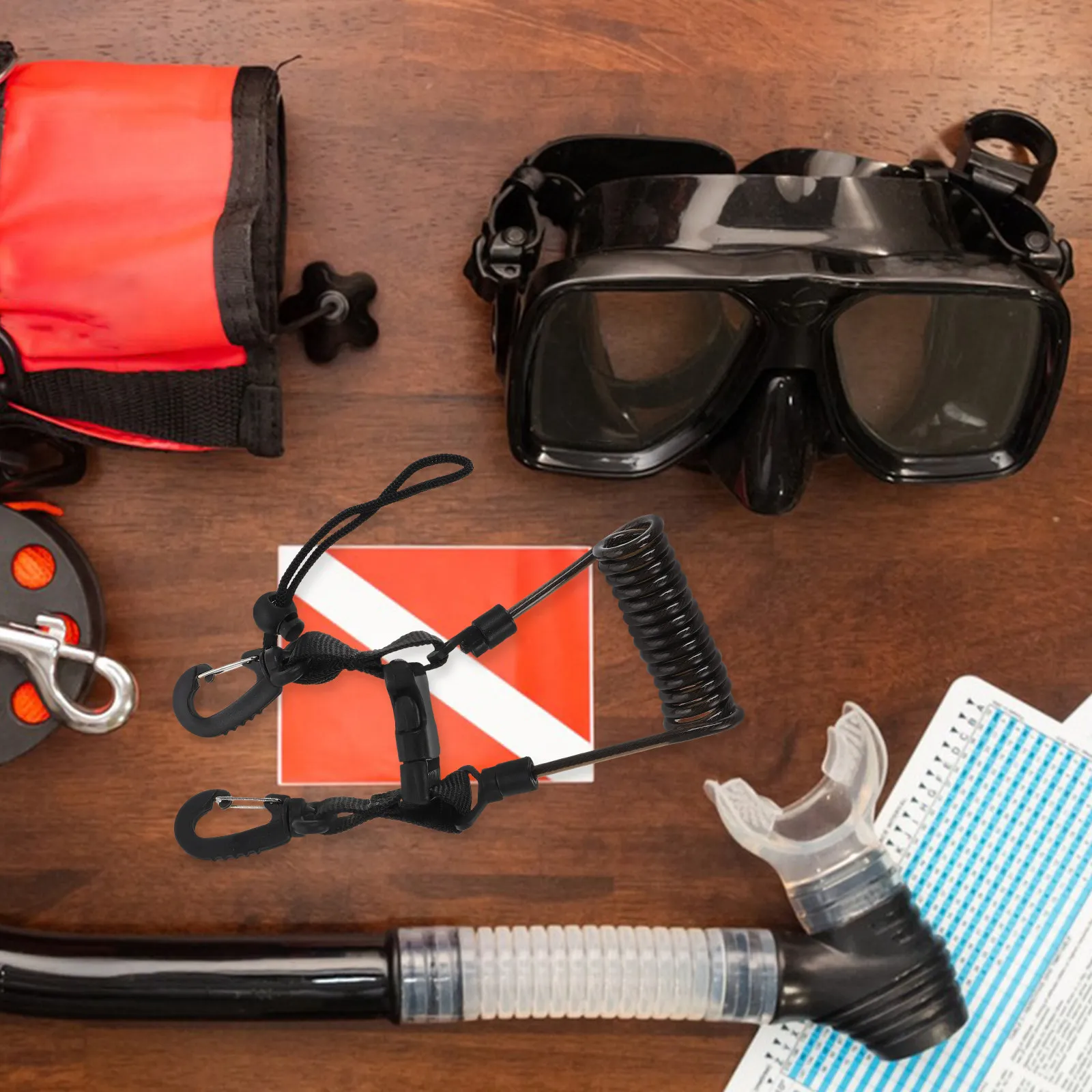 

Scuba Diving Camera Lanyard Retractable Long-Lasting Rebound Performance Single-Handed Operation Dive Training Accessories