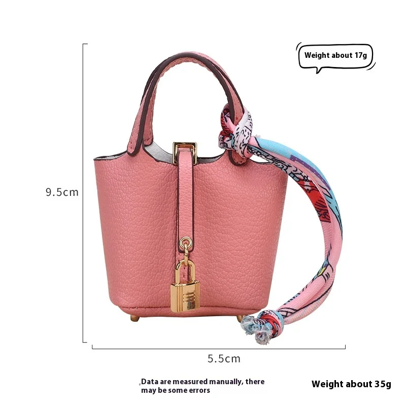 Mini borsa pendente per interni auto decorazione specchietto retrovisore borsa per cuffie in pelle di fascia alta portamonete portachiavi multifunzionale