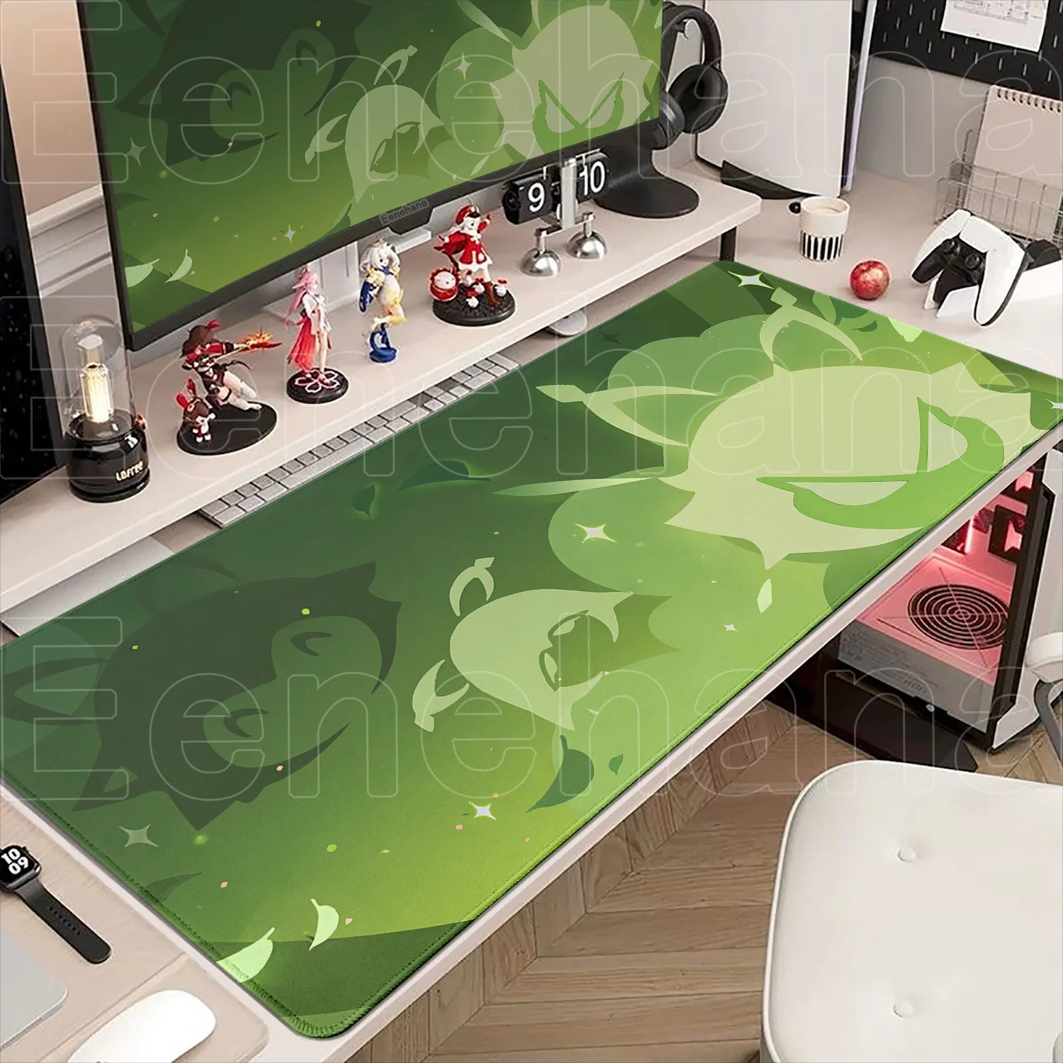 

HD Printing Hot Game Genshin Persona Collei Mousepad Large Anime Stitch Edge Thicken Table Mat XXL Rubber Desktop Decoration Rug