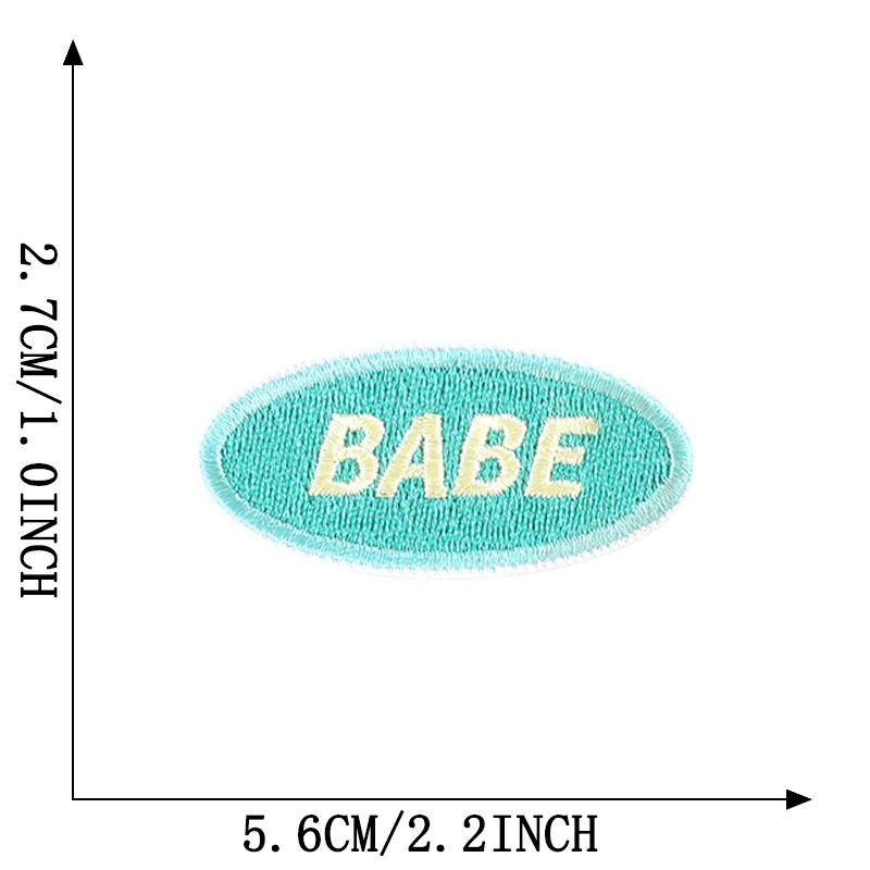 Brief niedlichen kleinen Eisen auf Patches für Kleidung gestickte Aufkleber Naszywka DIY Thermo kleber Kinder Baby Stoff Nähen Parches – Detail 3