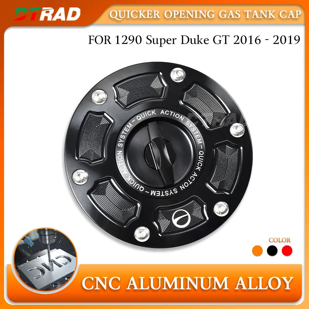 Keyless opening Gas Tank Cap For 1290 Super Duke GT 2016- 2019 Super Duke 1290 GT Accessories CNC Aluminum Alloy Fuel Tank Cover