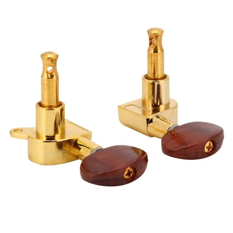 ABKV-12X Guitar Locked String Tuners Tuning Peg Key Machine Heads Semicircle Button (6L+6R)