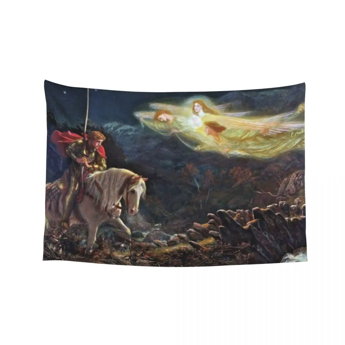 

Vintage Arthurian art Tapestry Decor For Bedroom Aesthetic Room Decoration Room Design Cute Decor Tapestry