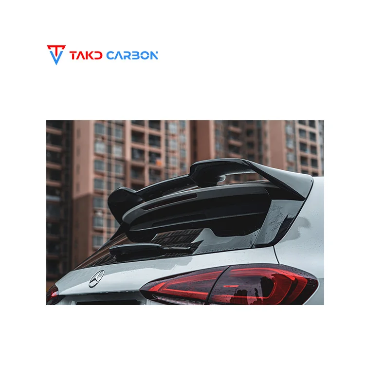 

TAKD Carbon Brand Hot Style Real Dry Carbon Fiber универсальный багажник спойлер для автомобилей задний спойлер крыло для BENZ AMG A45 W177