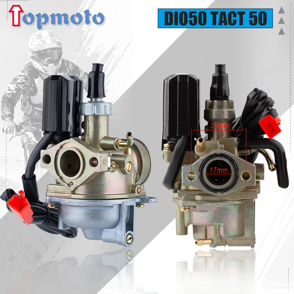 17mm Carburetor For Honda DIO50 TACT 50 Stroke 50cc Dio 50 AF24 2-Storke Engine Dirt Bike Racing ATV Motorcycle Carb Zinc alloy