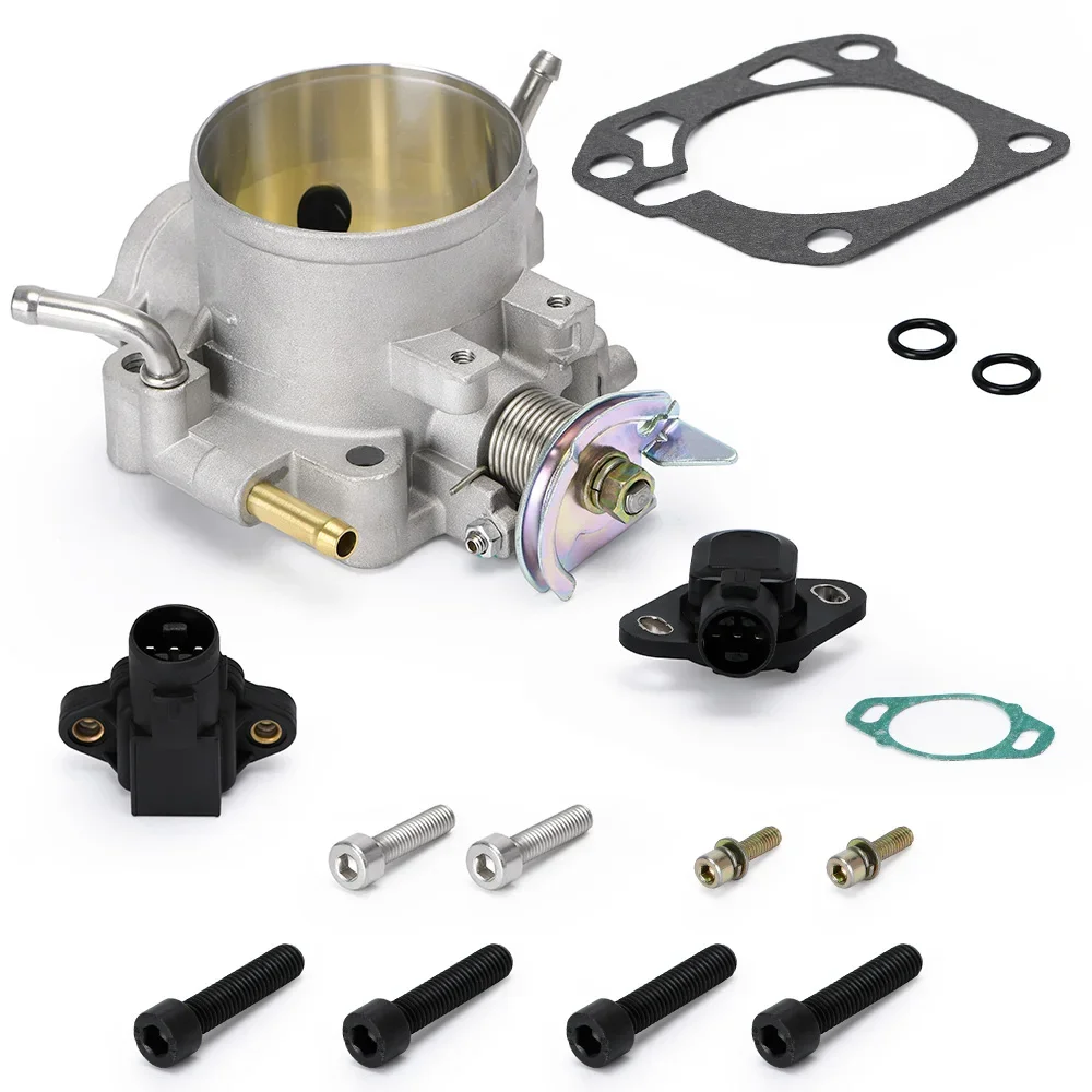 For Hondas B16 B18 D16 F22 B20 D/B/H/F EG EK H22 PQY6959 Aluminum Silver Intake Manifold 70mm Throttle Body