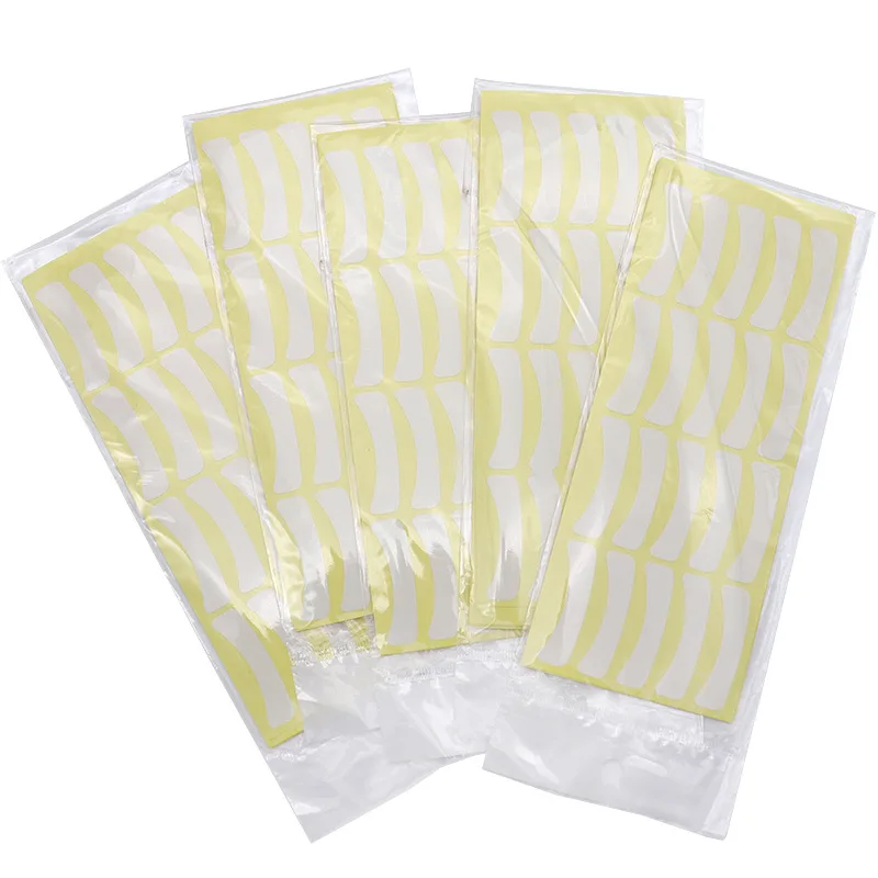 Parches de papel para extensiones de pestañas, pegatina para pestañas naturales, adhesivo para maquillaje debajo de las almohadillas de los ojos