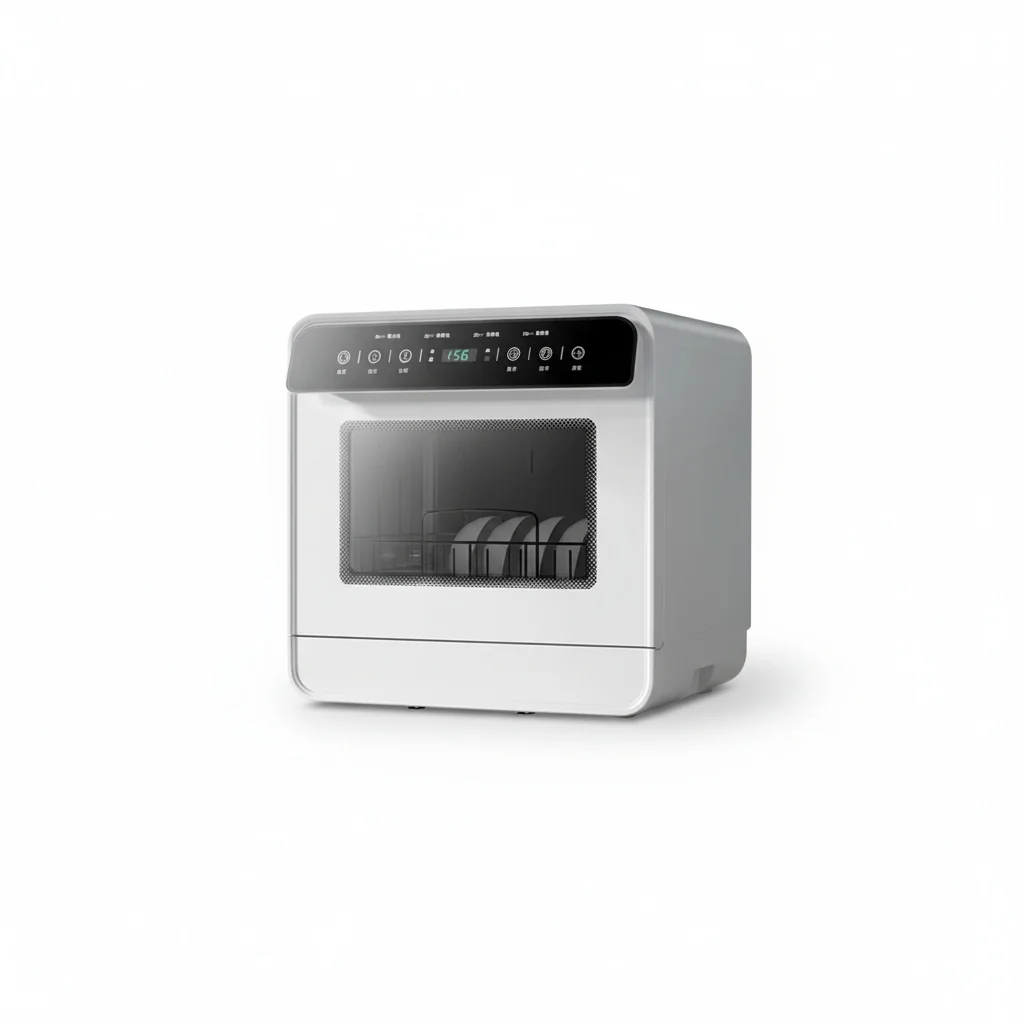 

Countertop Dishwasher, 4-Place Capacity, Compact Dishwasher, 360 High-Pressure Spray, Energy Efficient Desktop Mini Dishwasher