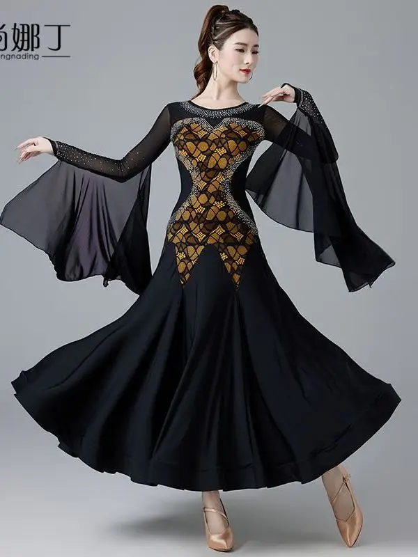 Modern Dance Skirt Ballroom Dance New Professional Competition Performance Dress Waltz International Standard Dance Clothes