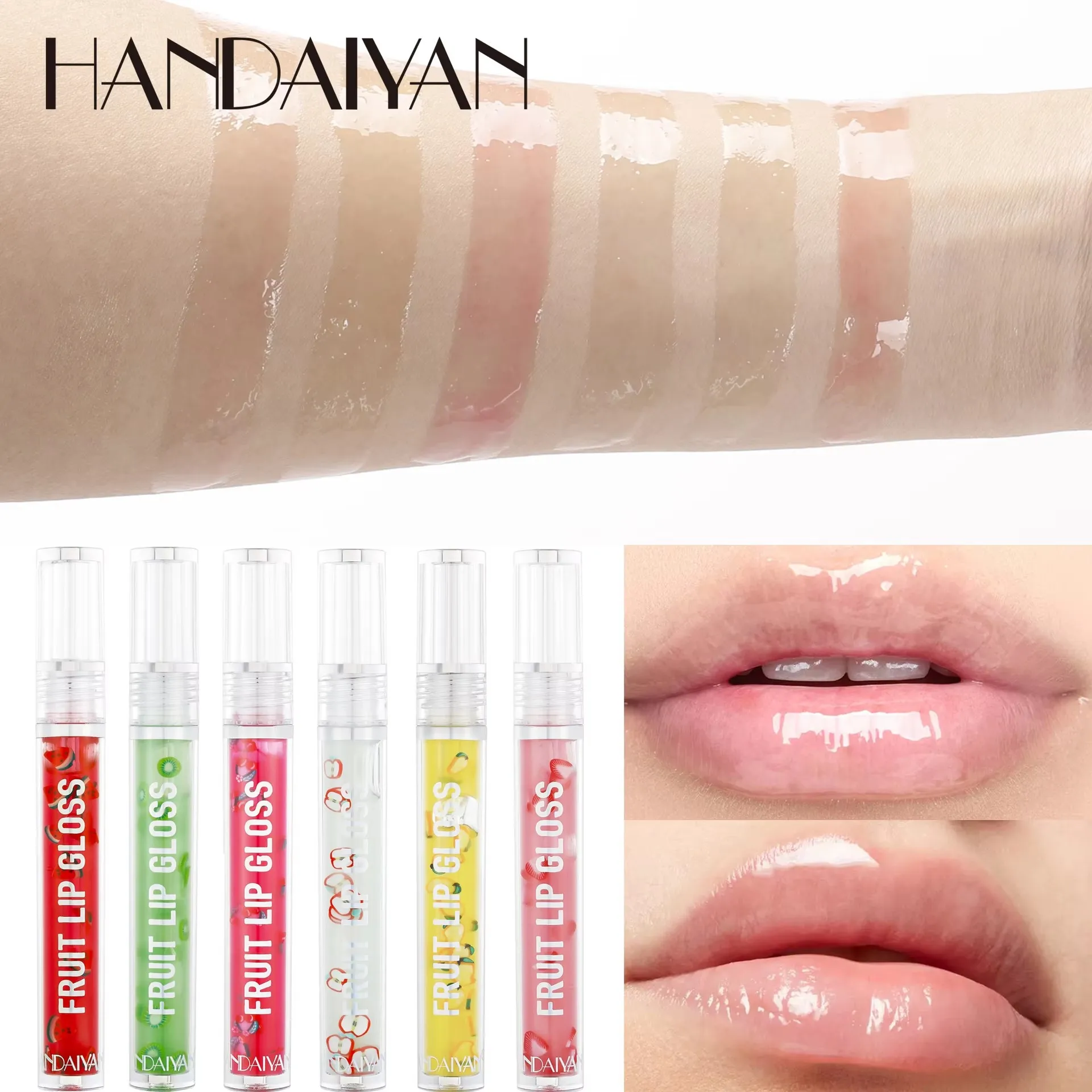 Moisturizing Lip Oil Glitter Plumping Lip Gloss Mirror Water Nature Long-lasting Lip Balm Waterproof Glossy Makeup Lip Cosmetics