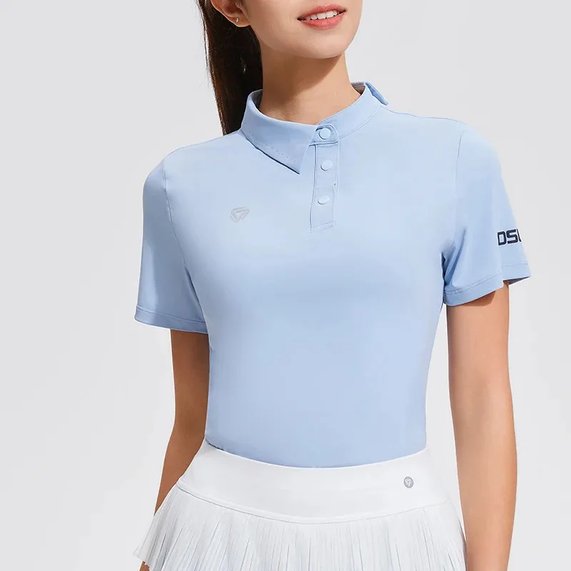 SharpStar Sports Running POLO T-Shirt Quick Dry Outdoor Active Shirt Fitness Training Tees Skin-Friendly Golf T-Shirt