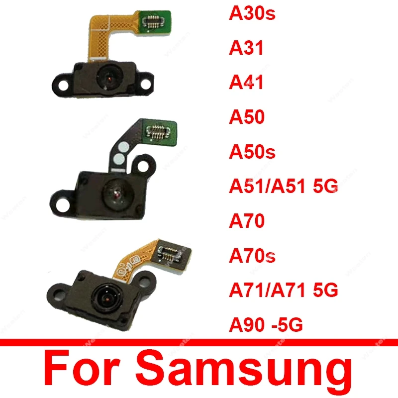 Przycisk Home Touch Fingerprint dla Samsung A30S A31 A41 A50 A51 A70 A70S A71 A90 5G Touching Under Fingerprint Sensor Flex Cable