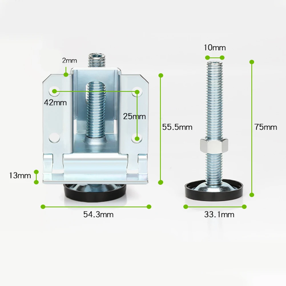 

Furniture Leg Wardrobe Level Feet Durable Wardrobe Feet Floor Protection Adjustable Cabinet Leveler Furniture Parts