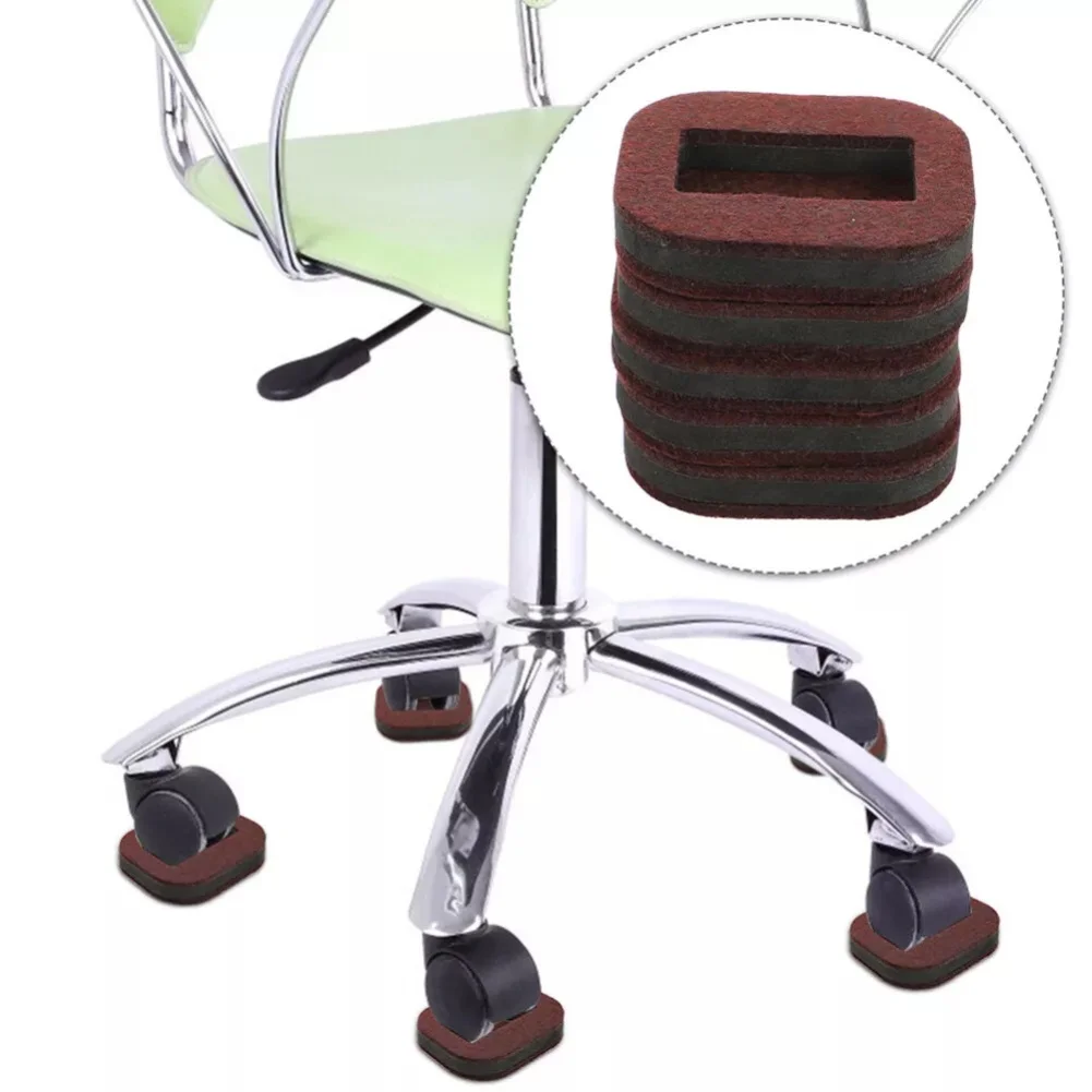 Furniture Office Chair Caster Cups Chair Caster Felt Pad Not Easy To Wear Professional Chair Caster Pad Sturdy Tool