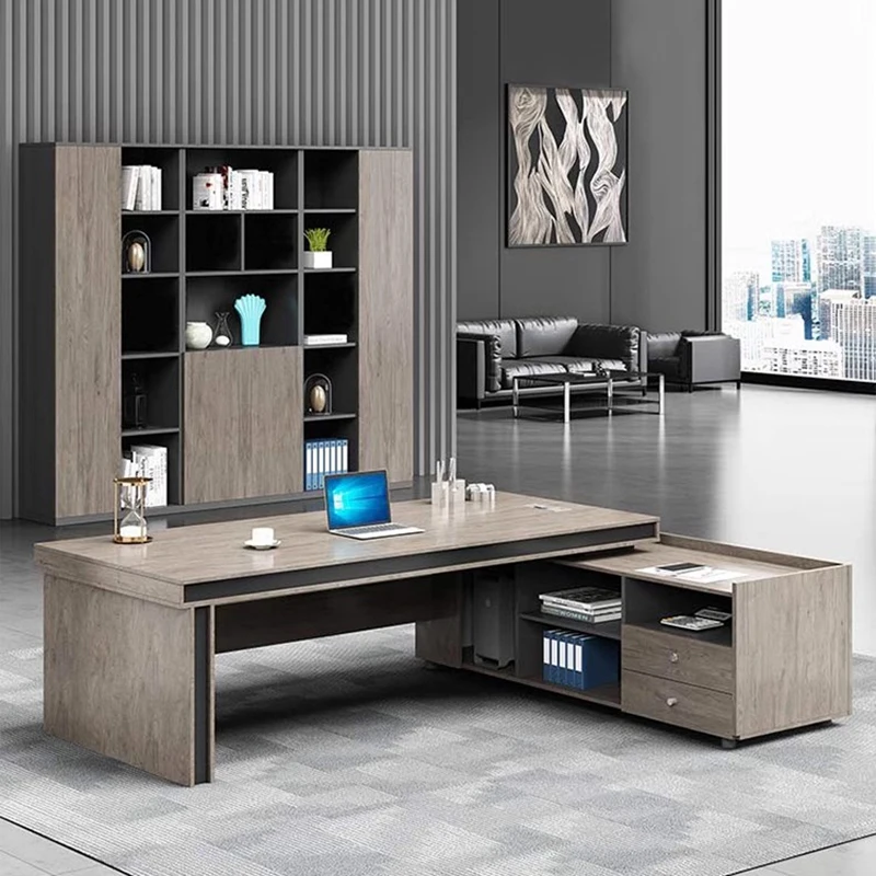 Office Desk Work Executive Accessories Corner Table Writing Room Desks Computer Furniture Mesas De Computador Minimalist Tables