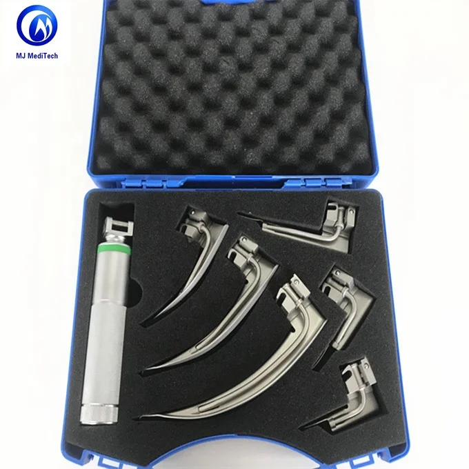 Medical Stainless Steel Reusable Anesthesia Laryngoscope Set