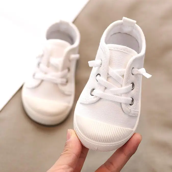 Sepatu Kanvas Anak Laki-laki Sepatu Perempuan Sneakers Alas Kaki Anak-anak Bertali Sepatu Kanvas Anak Kasual Balita Kuning