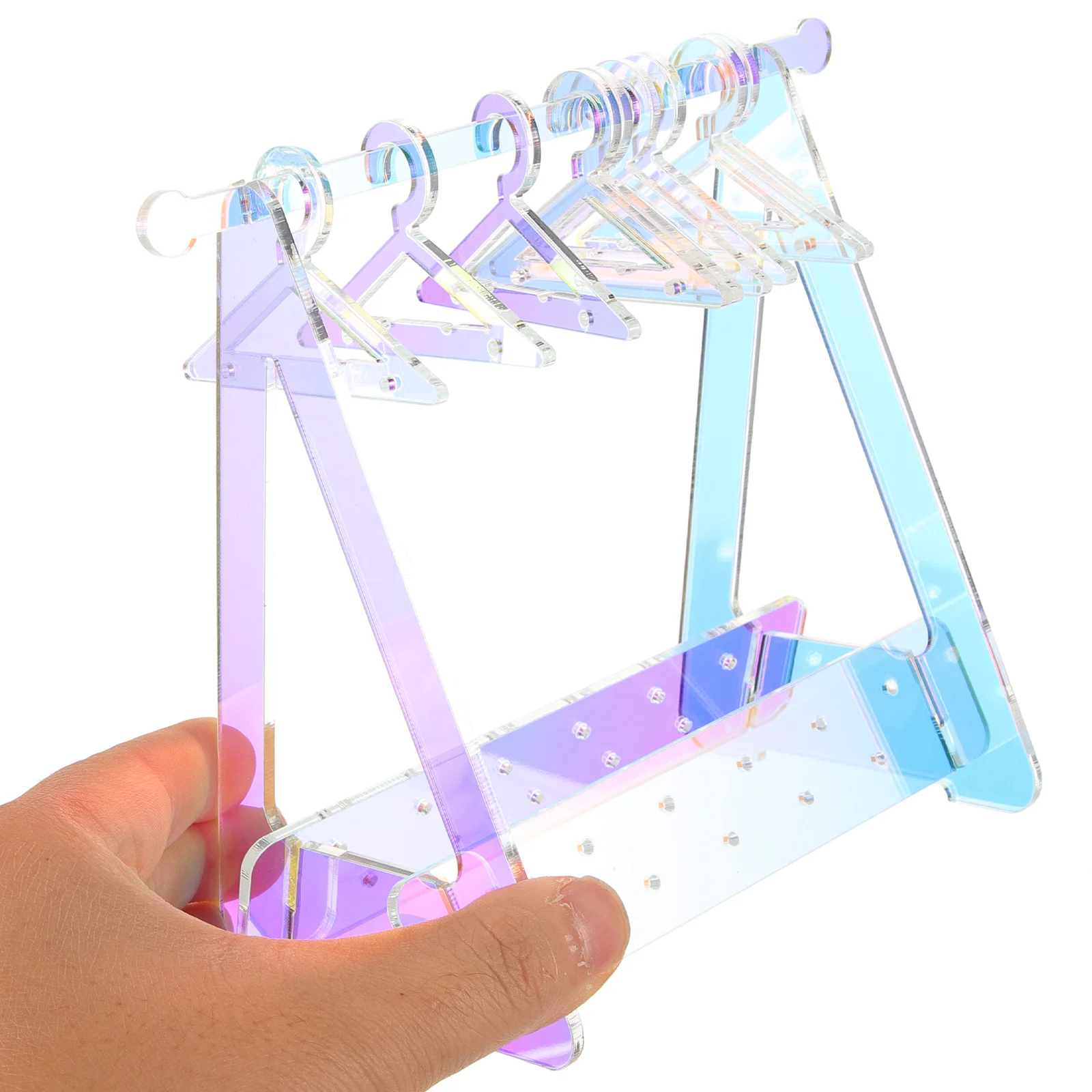 

1Set Jewelry Stand Acrylic Earrings Hanger Holder Organizer Display Rack for Home Shop Decoration Jewelry Display Holder