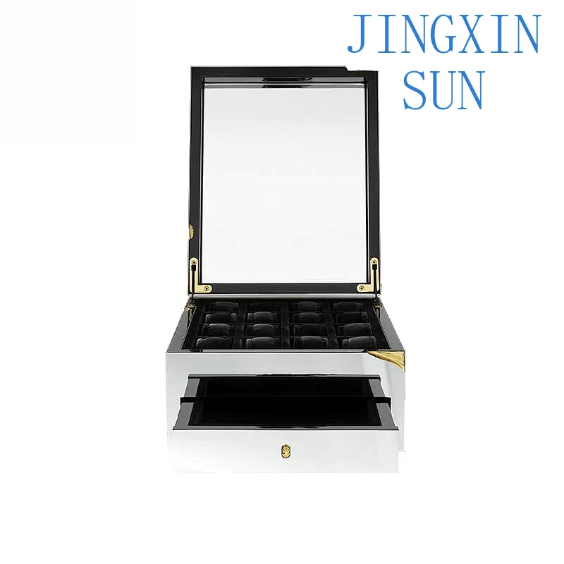 Art light luxury metal watch box Villa luxury high-end watch box