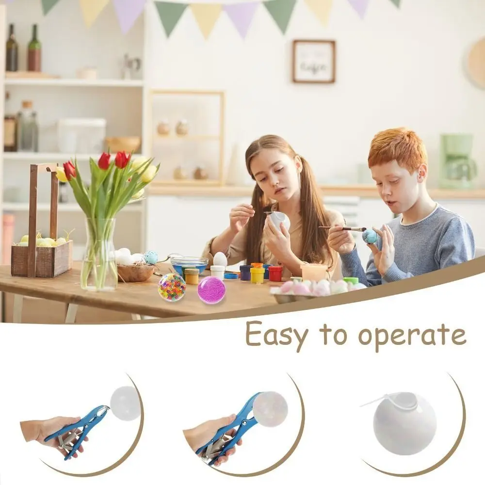 1 Set Creative Tear Resistant DIY Craft Supplies TPR Clear Refillable Ball Shell Refillable Stretchy Fidget Ball Handmade Play