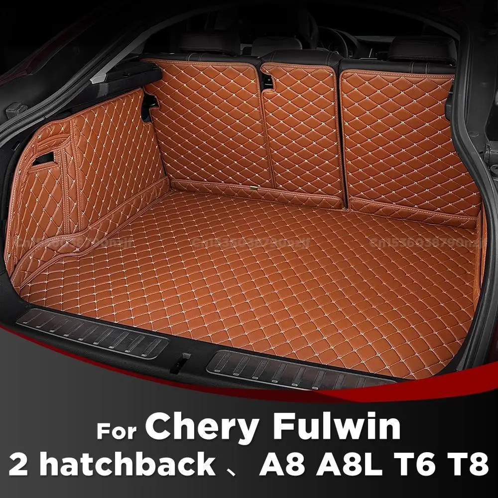 

For Chery Fulwin 2 hatchback 、A8 A8L T6 T8 Auto Full Coverage Trunk Mat Car Protective Pad Cargo Liner Interior Accessories