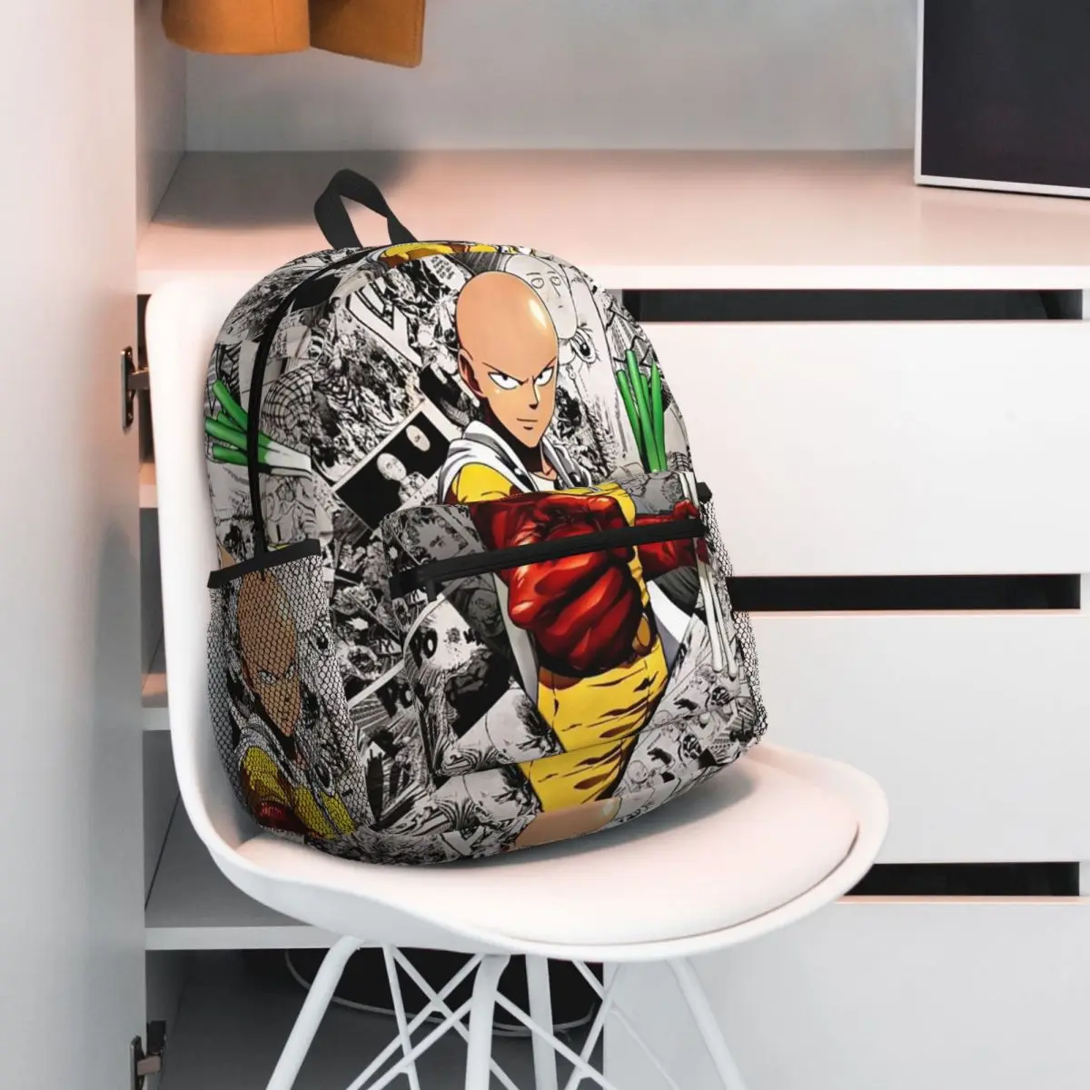 حار الدم أنيمي واحد لكمة رجل حقيبة ظهر الطالب حقيبة مدرسية المشي لمسافات طويلة السفر Daypack للرجال النساء حقيبة الكتب الموضة حقائب الكتف