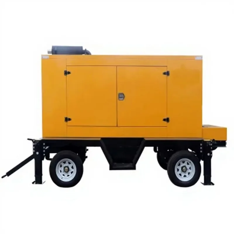 Portable Trailer Type Water Cooled 50Hz 60Hz 30Kva 40Kva 50Kva Super Silent Diesel Generator Auto Start with Wheels