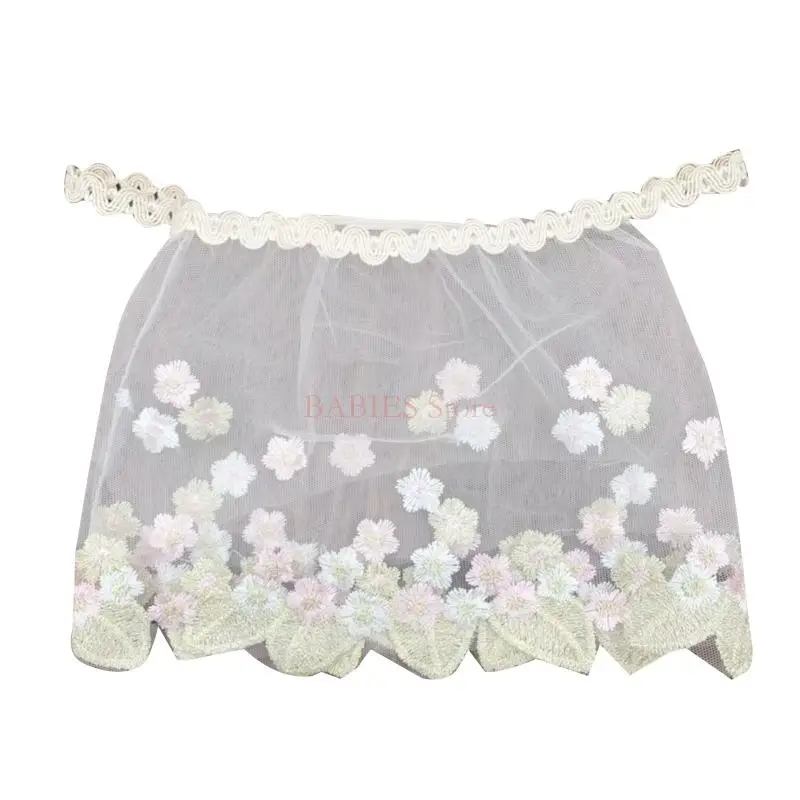 

C9GB Newborn Photography Props Clothing Baby Lace Embroidery Perspective Skirt Dress