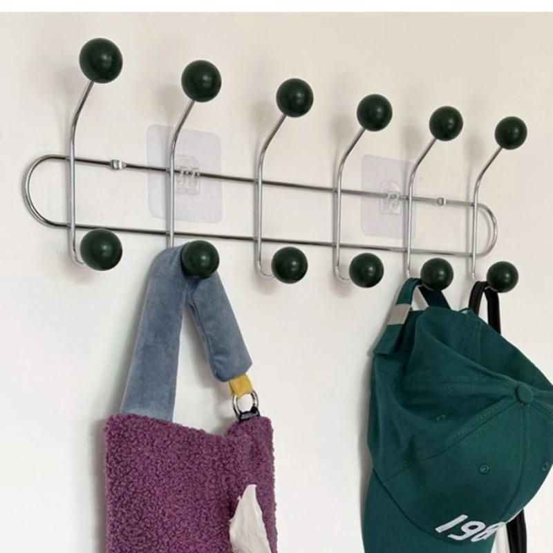 Simple Wall Hanging Clothes Hook Strong Load-bearing Fixed Clothes Holders Hanging Storage Wall Top Hat Hook Hangers Rack