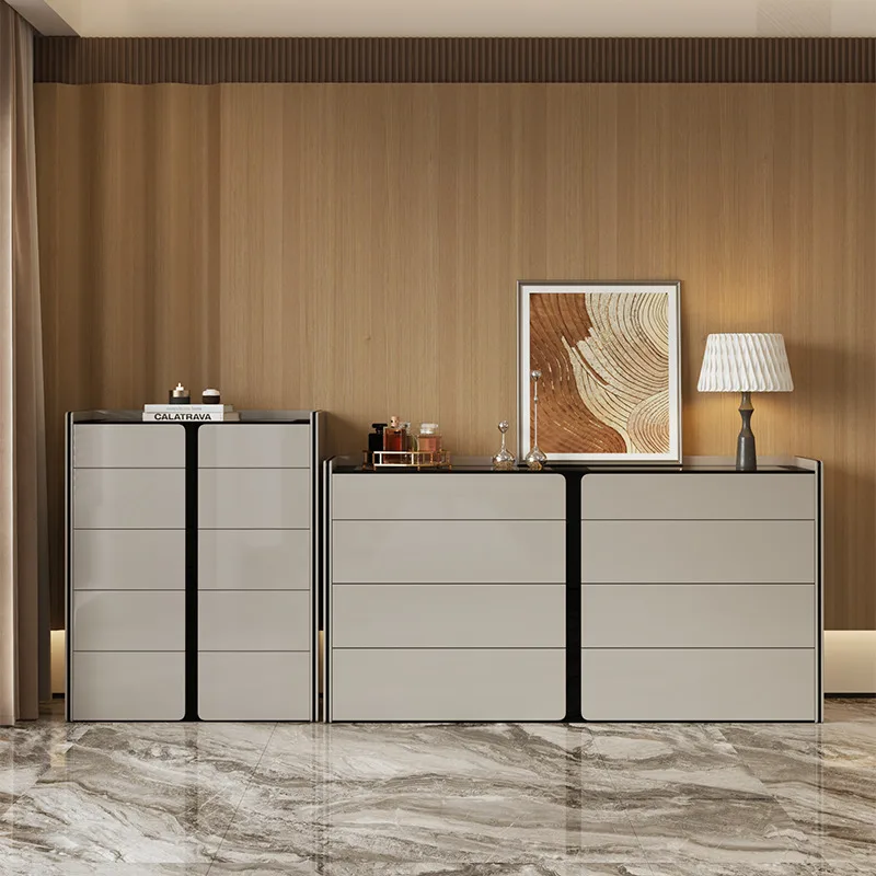 Modern simple chest cabinet multi-functional bedroom storage locker combination five six eight bucket cabinet household dresser