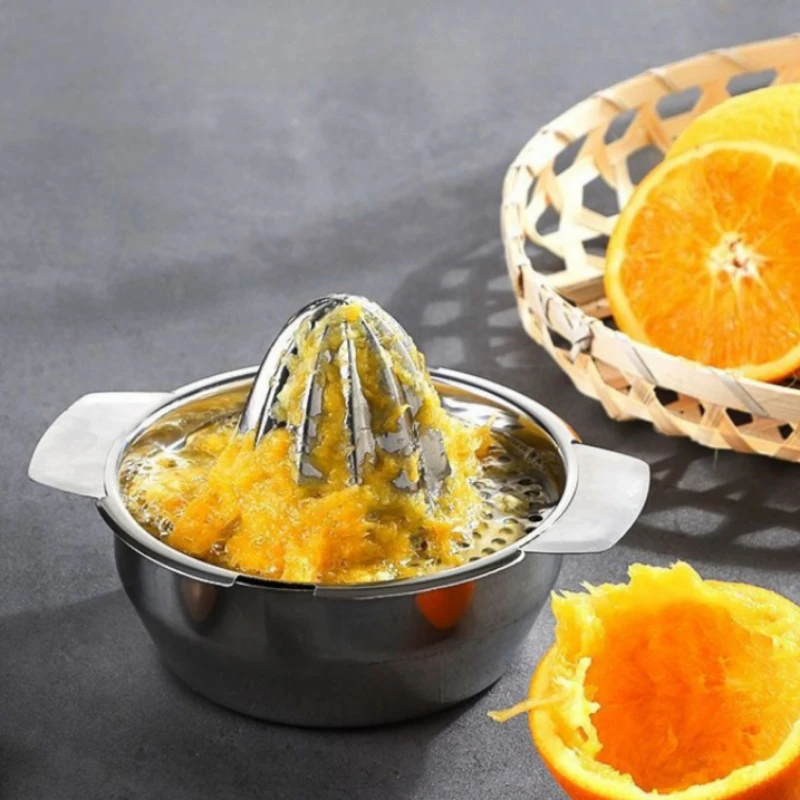 304Stainless Steel Manual Juicers Squeezer Food Processors Kitchen Gadgets Accessories Press Type Household Citrus Extractor