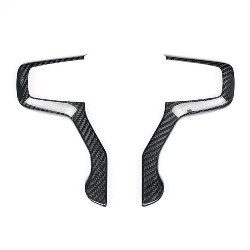 【Price Drop !!】-Interior Accessories For Chevrolet Silverado Tahoe Suburban Real Carbon Fiber Steering Wheel Cover Molding Trim