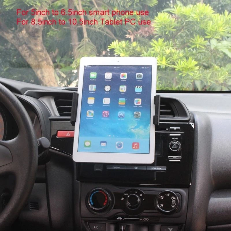 Universal Adjustable in Car Holder Air Vent Phone Mount fit for 8.5-10.5inch Width Phone Tablets