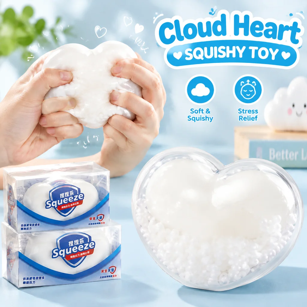 Realistic Squishy Soap Fidget Toy NeeDoh Soap Dough Stress Relief Creative Perfect Novelty Gift for Kids Adults Best Seller