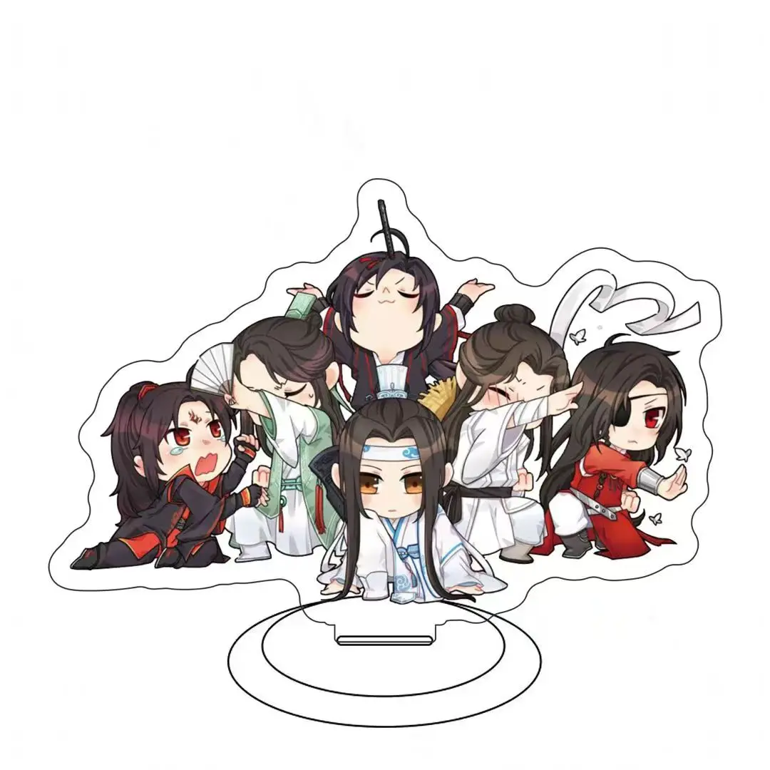 Anime Grandmaster of Demonic Cultivation WeiWuXian LanWangJi Cosplay Q Version Standing Sign Desktop Ornament  Ambitus