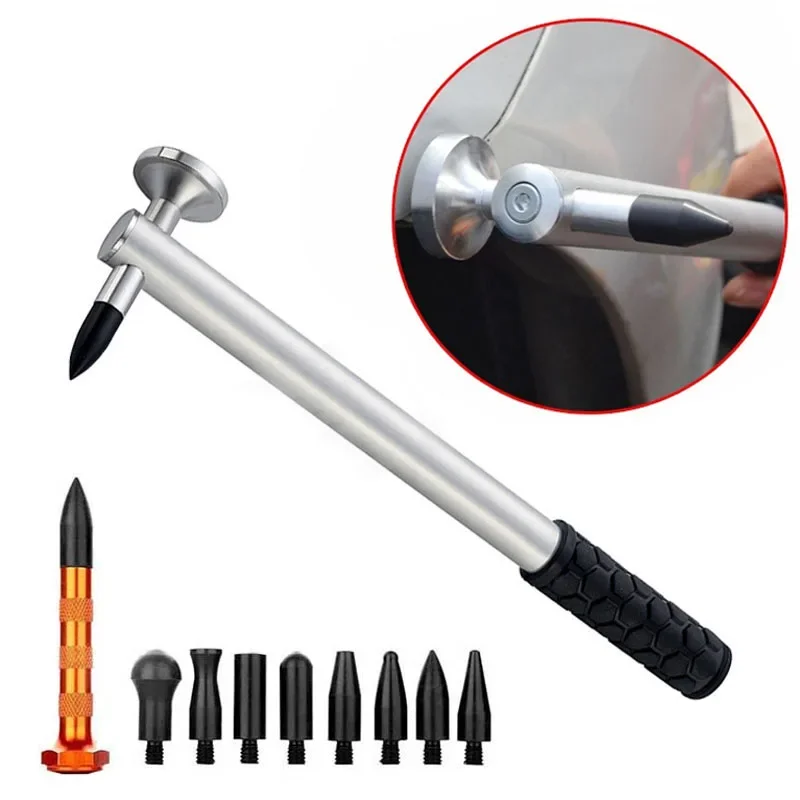 PDR Tools Car Dent Repair Hammer Auto Body Dent Removal Pen Knock Leveling Hammer Multifunctional Sheet Metal Repair Tool