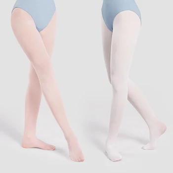 여아용 부드러운 전문 팬티 스타킹, 발레 댄스 타이츠, 여성 댄스 연습, 화이트 핑크 발레 스타킹, 40D Best5 여아용 부드러운 전문 팬티 스타킹, 발레 댄스 타이츠, 여성 댄스 연습, 화이트 핑크 발레 스타킹, 40D Best5