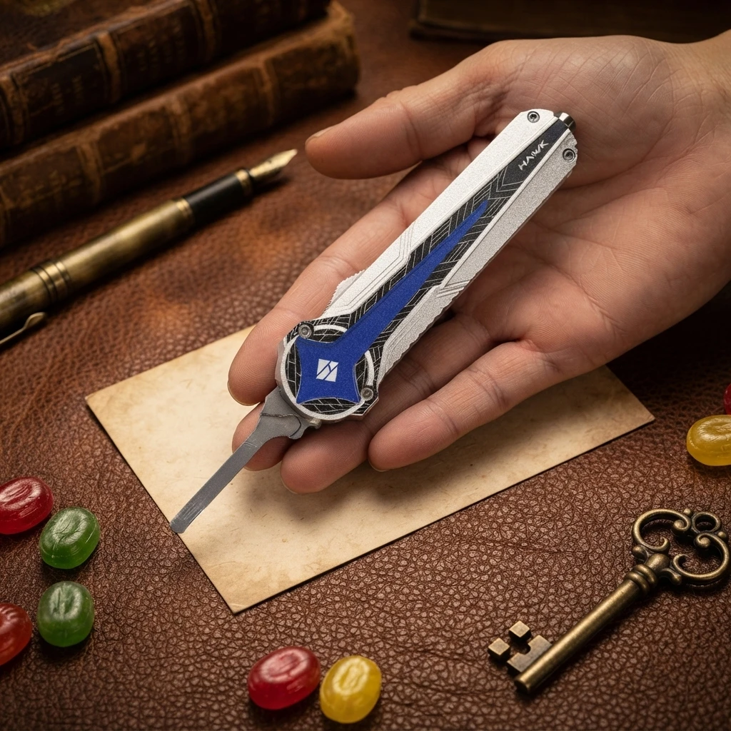 Micro Utility Knife Handle Tool (Without Blade, Suitable For 23/24 Blades), Camping Hiking EDC Tools, CNC Aluminum handle