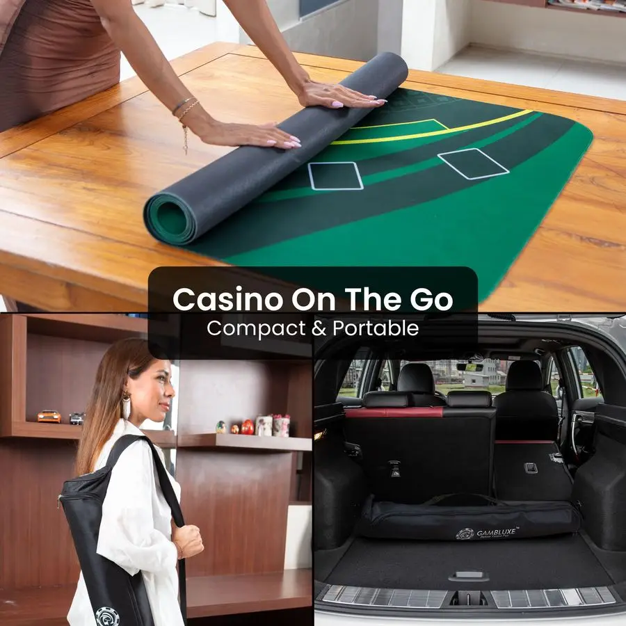 X 35 Tappetino Blackjack Tappetino da tavolo Blackjack liscio, resistente all'acqua e antiscivolo Realizzato in gomma da 3 mm Ottieni i tuoi giochi Blackjack Ago qualsiasi