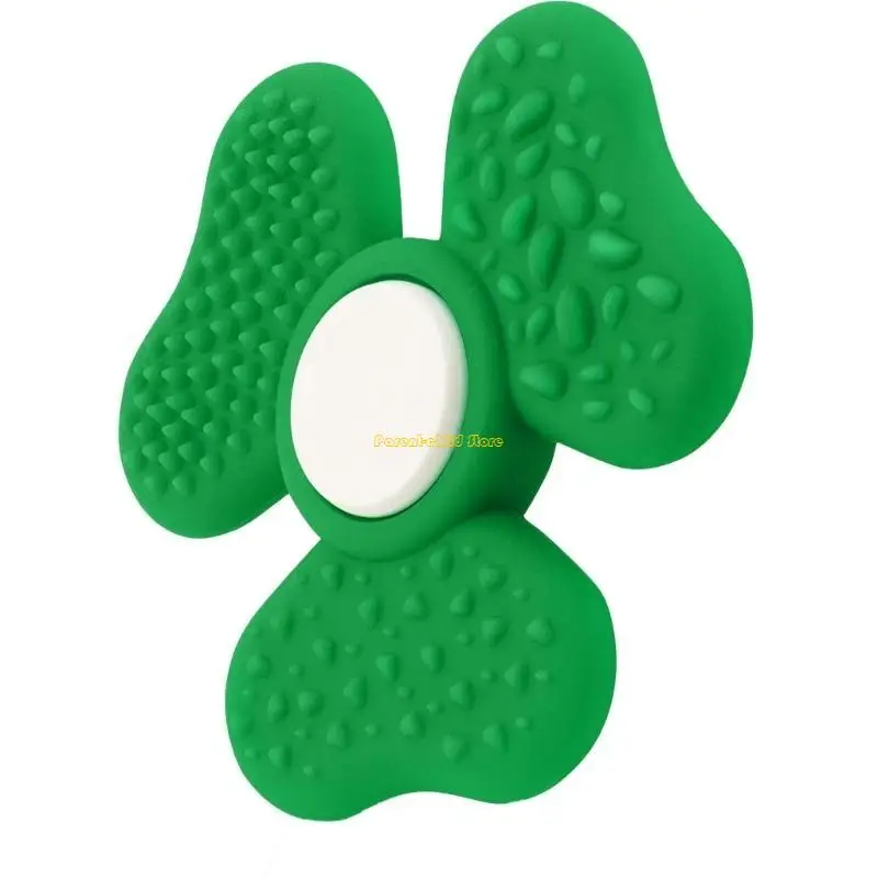 

Wxtd Green Clovers Sensory Pinger Spinner Toy для эмоциональной утешительной игрушки на стрессовом столе.