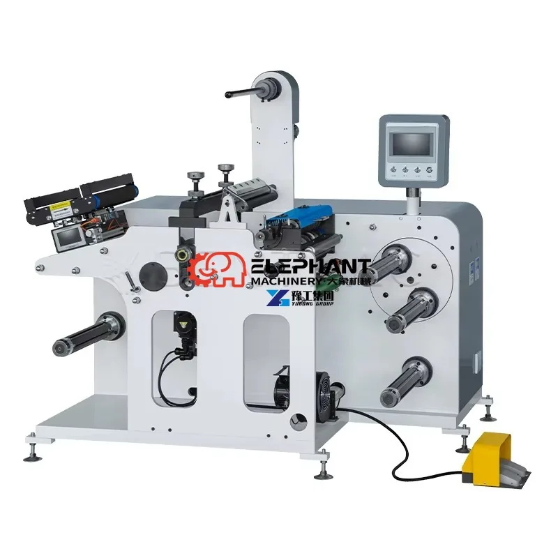 Hot sales Automatic Roll To Roll Label Die Cutting Machine, Die Cutter for Blank Self-Adhesive Sticker Label Roll Processing