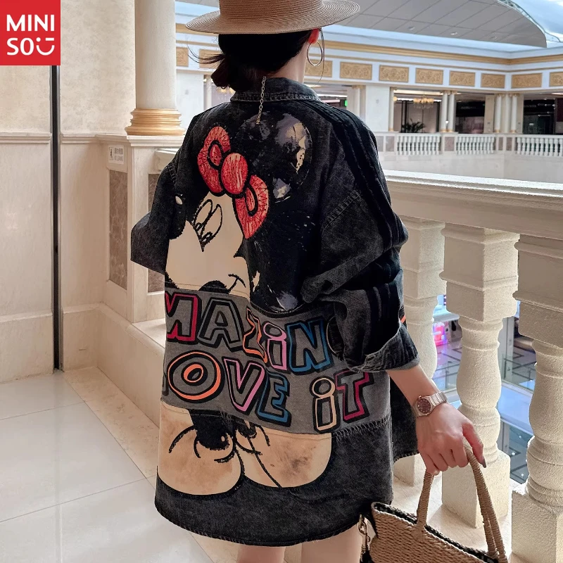 

Disney Plus Size Denim Shirt 2025, Hong Kong Style Layering Jacket