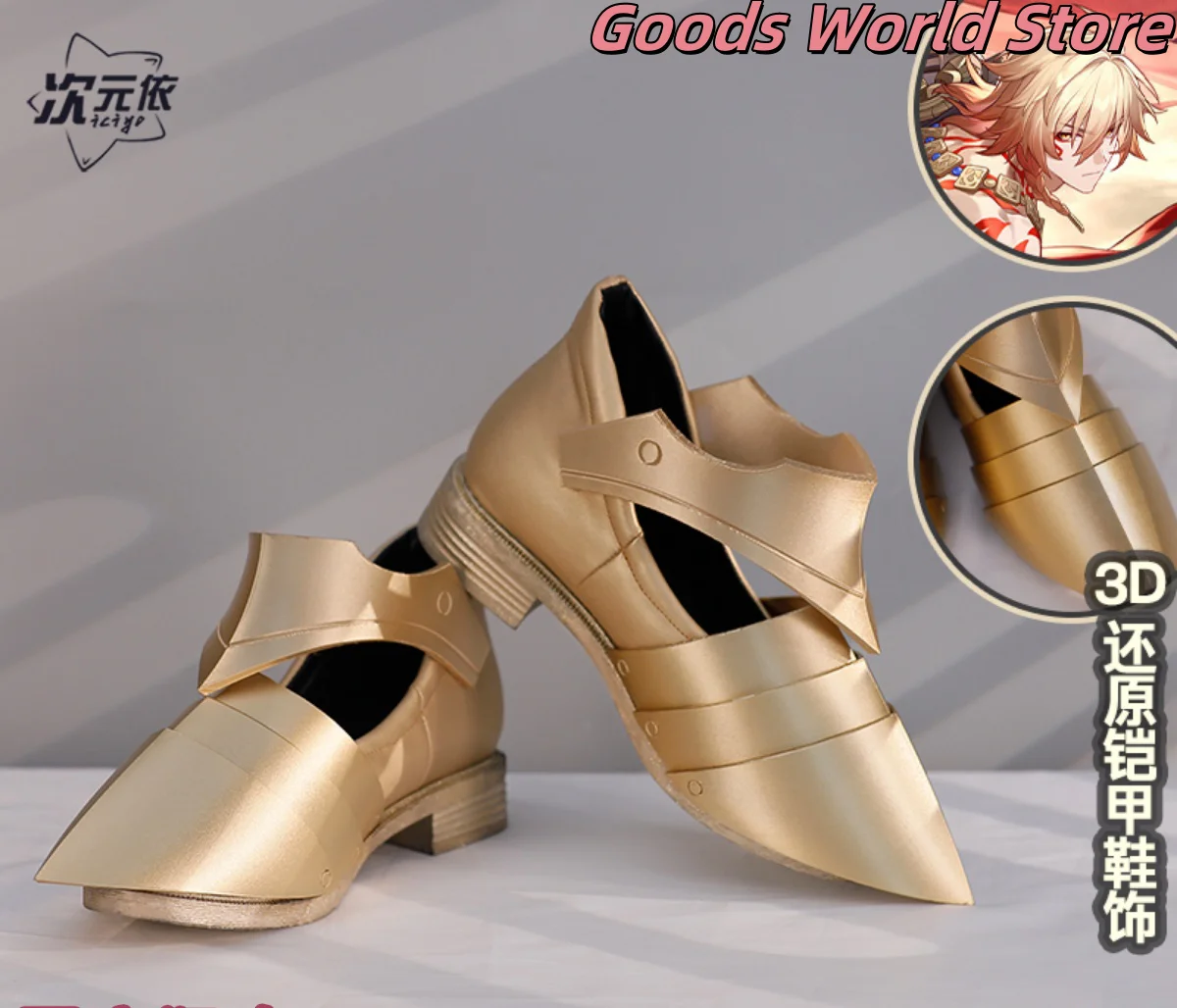 

In stock Mydei Cosplay Shoes Costume accessories Honkai StarRail Mydei Role Play Shoes Halloween Party Men
