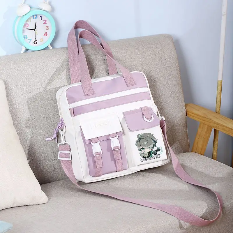 Genshin Impact Game Scaramouche Maplehara Manyo Xiangliu Crossbody Middle And High School Girls Large Capacity For Boys Casual