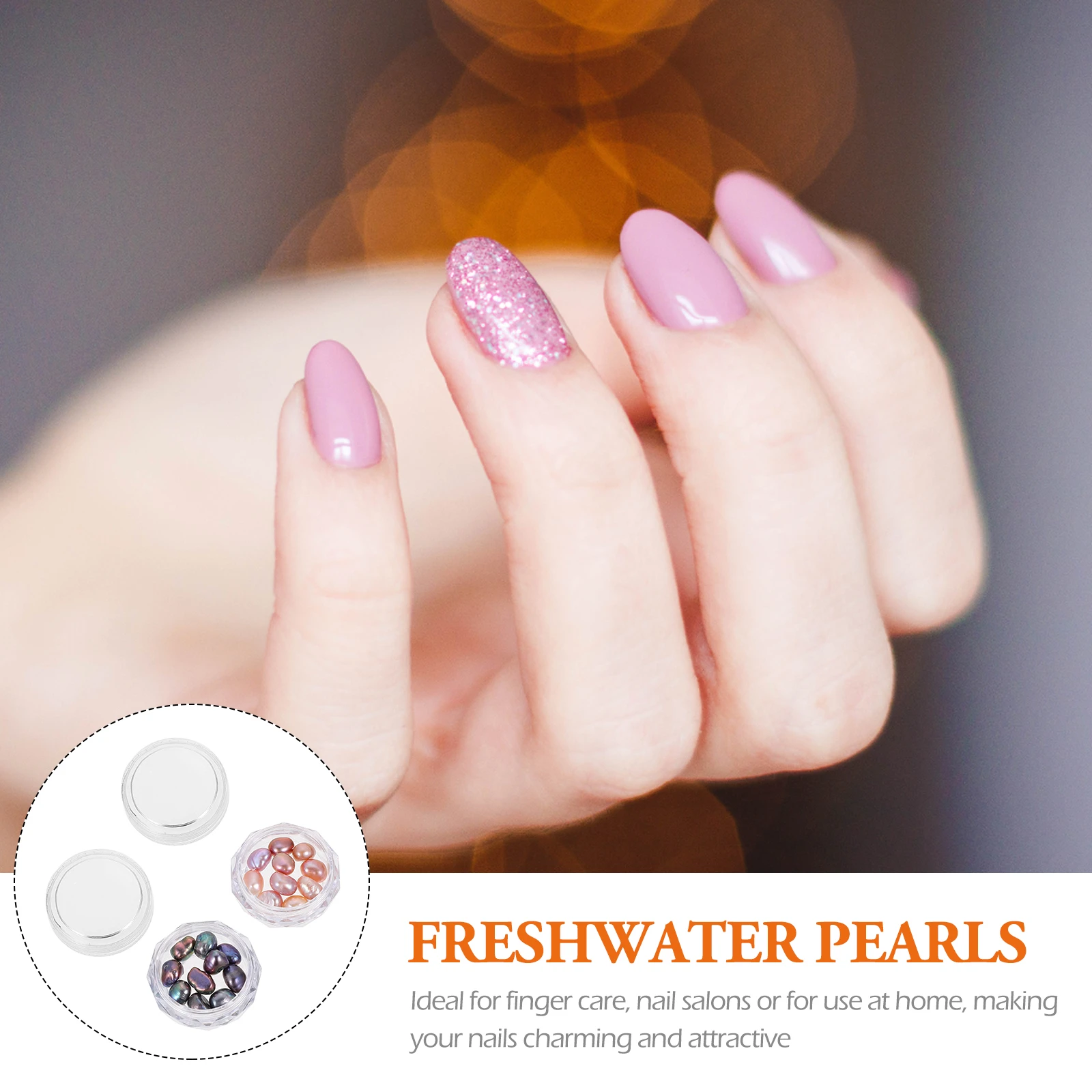 

2 Boxes Pearl Nail Decorations Decorative Charms Diy Accessories Manicure Embellishment Stereoscopic Fake Ornaments Irregular