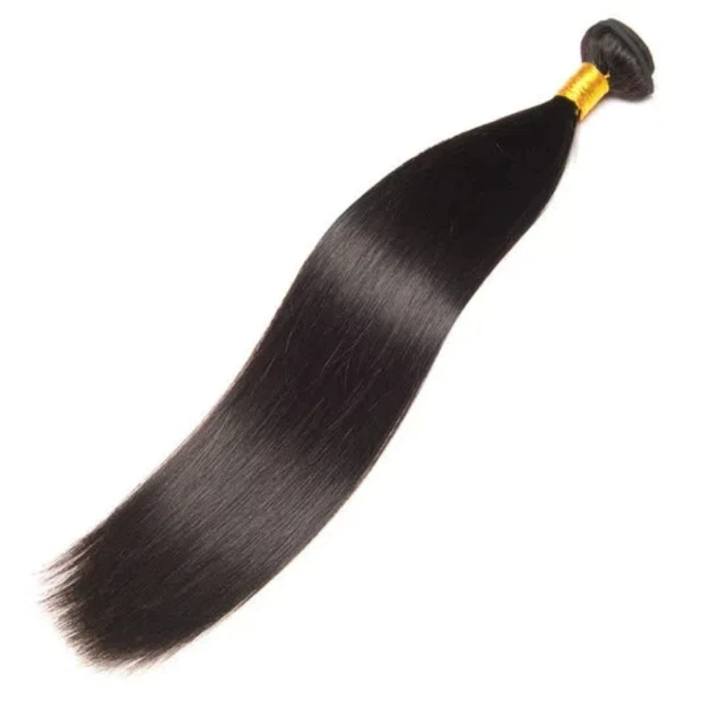 Affordable hair Straight 1B Off Black 10 To 32 Inches 100% Human Hair one bundle