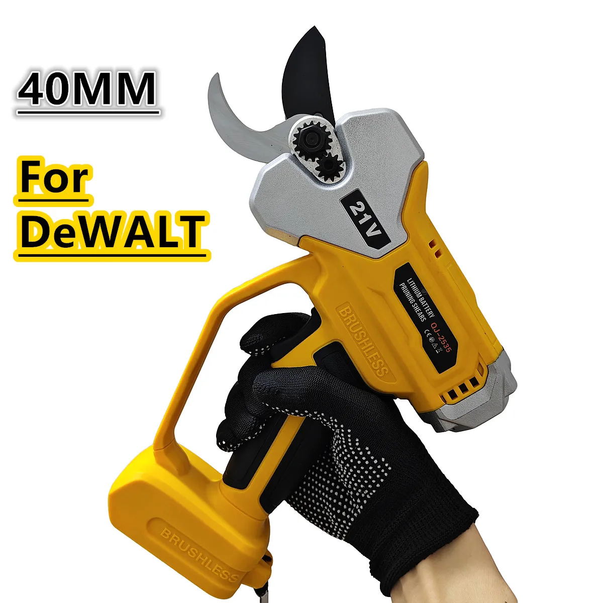 

For DEWALT 20V Battery 40mm Brushless Electric Scissors Cordless Pruning Shears High-power Multifunctional Branche Cutter Tool
